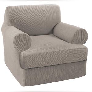 Turquoize ArmChair Slipcover with Individual T Cushion Seat Covers